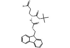 N-(9-Fluorenylmethyloxycarbonyl)-D-glutamic acid 1-tert-butyl ester structure, CAS 109745-15-5