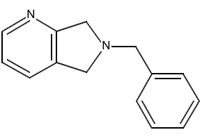6-Benzyl-6,7-dihydro-5H-pyrrolo[3,4-b]pyridine structure, CAS 109966-30-5