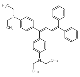 1,1-Bis(4-diethylaminophenyl)-4,4-diphenyl-1,3-butadiene structure, CAS 109995-82-6