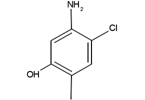 5-Amino-4-chloro-2-methylphenol structure, CAS 110102-86-8