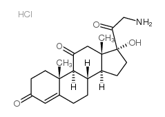 21-Amino-17-hydroxypregn-4-ene-3,11,20-trione hydrochloride structure, CAS 110428-56-3