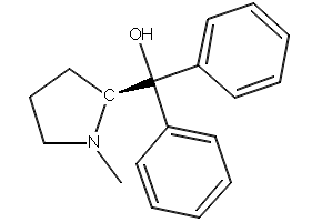 alpha,alpha-Diphenyl-N-methyl-L-prolinol structure, CAS 110529-22-1