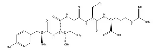 Tyrosinyl-isoleucinyl-glycinyl-serinyl-arginine structure, CAS 110590-64-2