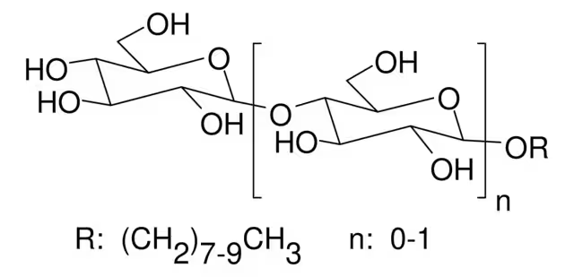 Lauryl polyglucose structure, CAS 110615-47-9