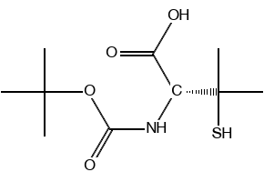 N-Boc-L-(+)-Penicillamine structure, CAS 110763-40-1