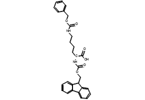 N-Fmoc-N'-Cbz-D-lysine structure, CAS 110990-07-3