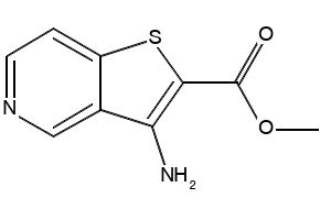 Methyl 3-aminothieno[3,2-b]pyridine-2-carboxylate structure, CAS 111042-90-1