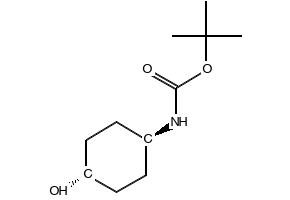 trans-4-Boc-Aminocyclohexanol structure, CAS 111300-06-2