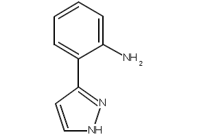 2-(1H-Pyrazol-3-yl)aniline structure, CAS 111562-32-4