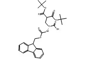 Fmoc-D-Gla(otbu)2-OH structure, CAS 111662-65-8