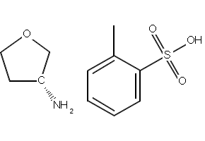 (R)-(+)-Tetrahydro-3-furylamine p-toluenesulfonate salt structure, CAS 111769-27-8