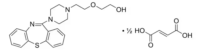 Quetiapine fumarate structure, CAS 111974-72-2
