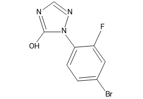 2-(4-Bromo-2-fluorophenyl)-1,2-dihydro-5-methyl-3H-1,2,4-triazol-3-one structure, CAS 111992-09-7