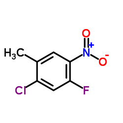 2-Chloro-4-fluoro-5-nitrotoluene structure, CAS 112108-73-3