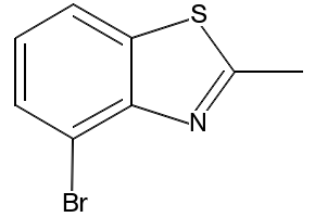 4-Bromo-2-methylbenzothiazole structure, CAS 112146-10-8