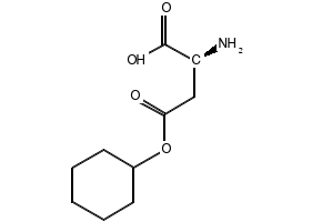 L-Aspartic acid 4-cyclohexyl ester structure, CAS 112259-66-2
