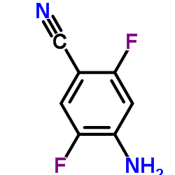 4-Amino-2,5-difluorobenzonitrile structure, CAS 112279-61-5