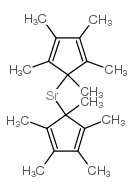Bis(pentamethylcyclopentadienyl)strontium structure, CAS 112379-48-3