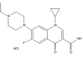 Enrofloxacin hydrochloride structure, CAS 112732-17-9
