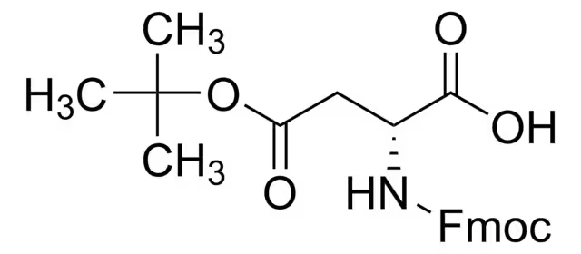 Fmoc-D-Aspartic acid beta-tert-butyl ester structure, CAS 112883-39-3