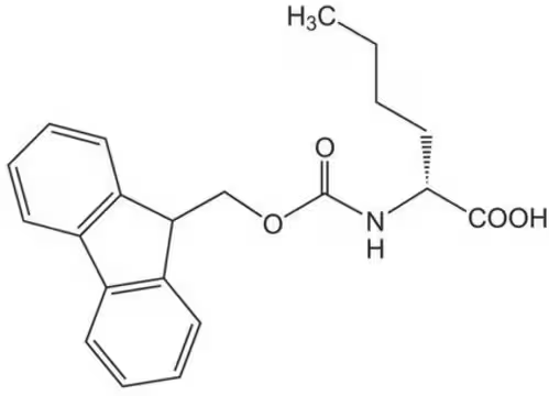 Fmoc-D-Norleucine structure, CAS 112883-41-7