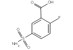 2-Fluoro-5-sulfamoylbenzoic acid structure, CAS 112887-25-9