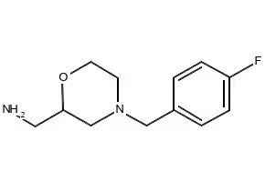 2-Aminomethy-4-(4-fluorobenzyl)morpholine structure, CAS 112914-13-3