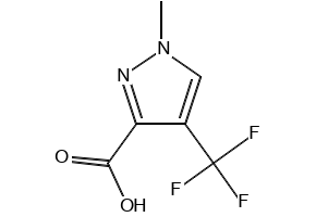 1-Methyl-3-(trifluoromethyl)-1H-pyrazole-4-carboxylic acid structure, CAS 113100-53-1