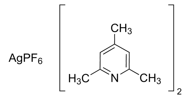 Bis(2,4,6-trimethylpyridine)iodine(I) hexafluorophosphate structure, CAS 113119-46-3