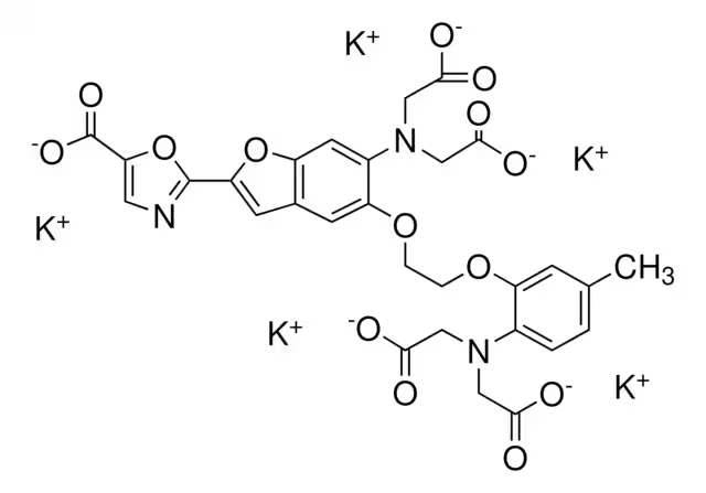 Fura 2 pentapotassium structure, CAS 113694-64-7