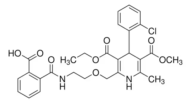 2-[(2-Aminoethoxy)methyl]-4-(2-chlorophenyl)-6-methyl-3,5-pyridinedicarboxylic acid 3-ethyl ester structure, CAS 113994-38-0