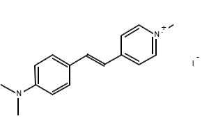4-[2-[4-(Bishexadecylamino)phenyl]ethenyl]-1-methylpyridinium iodide structure, CAS 114041-00-8