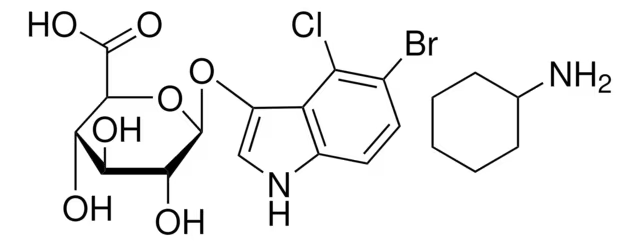 5-Bromo-4-chloro-3-indolyl-beta-D-glucuronide cyclohexylammonium salt structure, CAS 114162-64-0