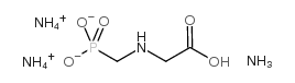 Ammonium glyphosate structure, CAS 114370-14-8