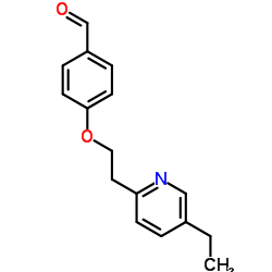 4-[2-(5-Ethyl-2-pyridinyl)ethoxy]benzyaldehyde structure, CAS 114393-97-4