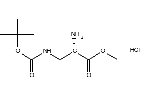 N'-(tert-Butoxycarbonyl)-D-2,3-diaminopropionic acid methyl ester hydrochloride structure, CAS 114559-25-0