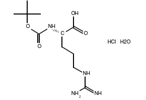 N-Boc-L-arginine hydrochloride monohydrate structure, CAS 114622-81-0