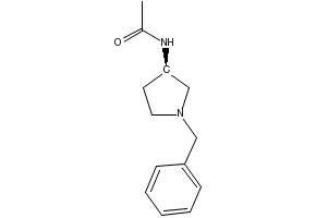 N-((R)-1-Benzylpyrrolidin-3-yl)acetamide structure, CAS 114636-33-8
