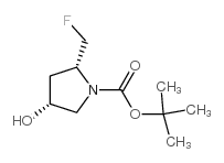 (2R,4R)-N-Boc-2-(fluoromethyl)-4-hydroxypyrrolidine structure, CAS 114676-97-0