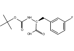 Boc-L-3-Fluorophenylalanine structure, CAS 114873-01-7