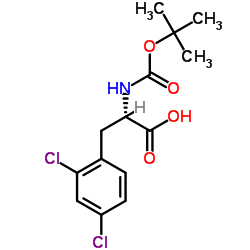 (S)-Boc-2,4-Dichlorophenylalanine structure, CAS 114873-04-0
