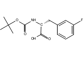 Boc-3-fluoro-D-phenylalanine structure, CAS 114873-11-9