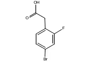 4-Bromo-2-fluorophenylacetic acid structure, CAS 114897-92-6