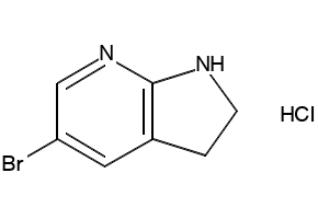 5-Bromo-2,3-dihydro-1H-pyrrolo[2,3-b]pyridine structure, CAS 115170-40-6
