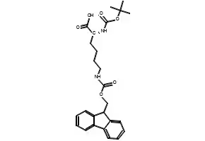 N-Boc-N'-Fmoc-D-lysine structure, CAS 115186-31-7