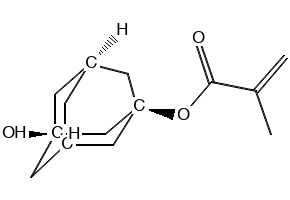 3-Hydroxy-1-adamantyl methacrylate structure, CAS 115372-36-6
