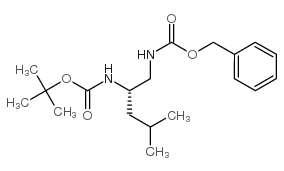 (S)-[2-[[(tert-Butoxy)carbonyl]amino]-4-methylpentyl]carbamic acid benzyl ester structure, CAS 115654-39-2