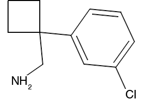 1-(3-Chlorophenyl)cyclobutanemethanamine structure, CAS 115816-34-7
