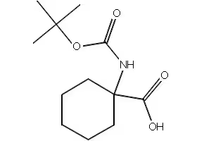 1-(Boc-amino)cyclohexanecarboxylic acid structure, CAS 115951-16-1