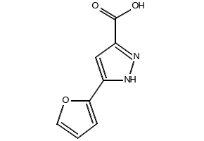 5-(Furan-2-yl)-2H-pyrazole-3-carboxylic acid structure, CAS 116153-81-2